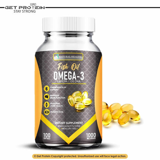 Natural Health Omega 3 Fish Oil - 100 Gels