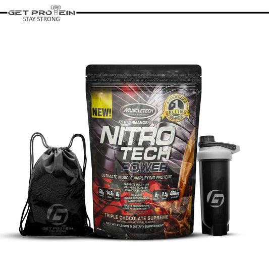 Muscle Tech Nitro Tech Power Ultimate Muscle Protien With Package